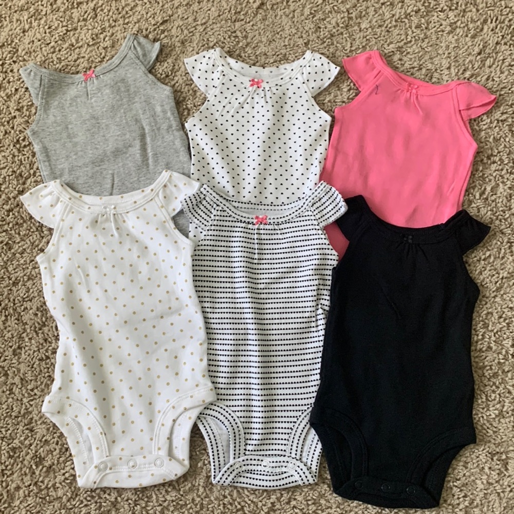 New (6) Tank Bodysuit Simple Joys by Carter’s - Newborn